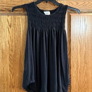 Universal Thread Black Smocked Tank Top